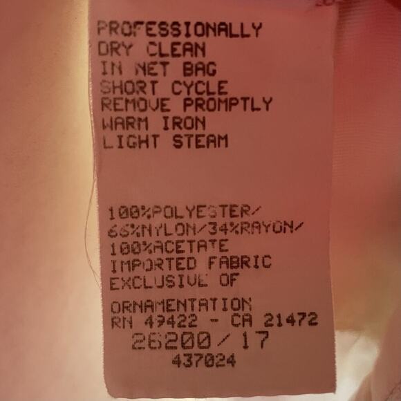 Jessica McClintock Dress Size 5/6 White Bridal Lace Wedding Shower Vintage 1980s - Picture 8 of 13